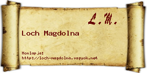 Loch Magdolna névjegykártya